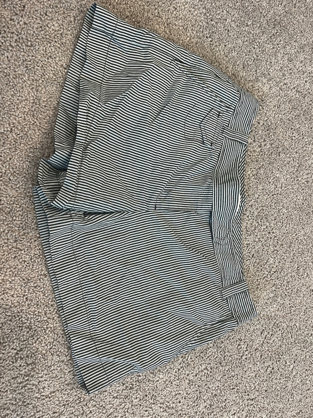 LOFT Black and White Striped Women’s Shorts